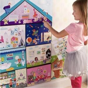 Craft-tastic Jr Wall Playhouse 3-Foot Tall Dreamhouse 650 Repositionable Sticker